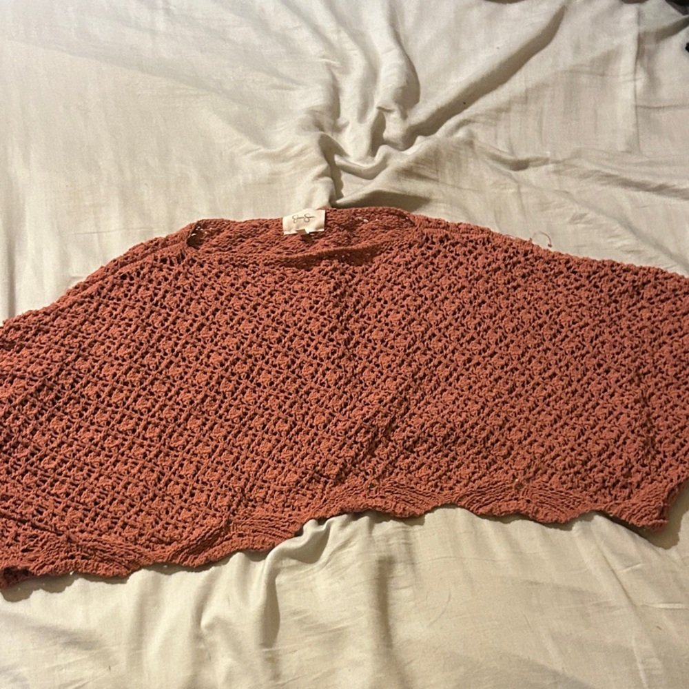 Women's Knit Sweater in Rust